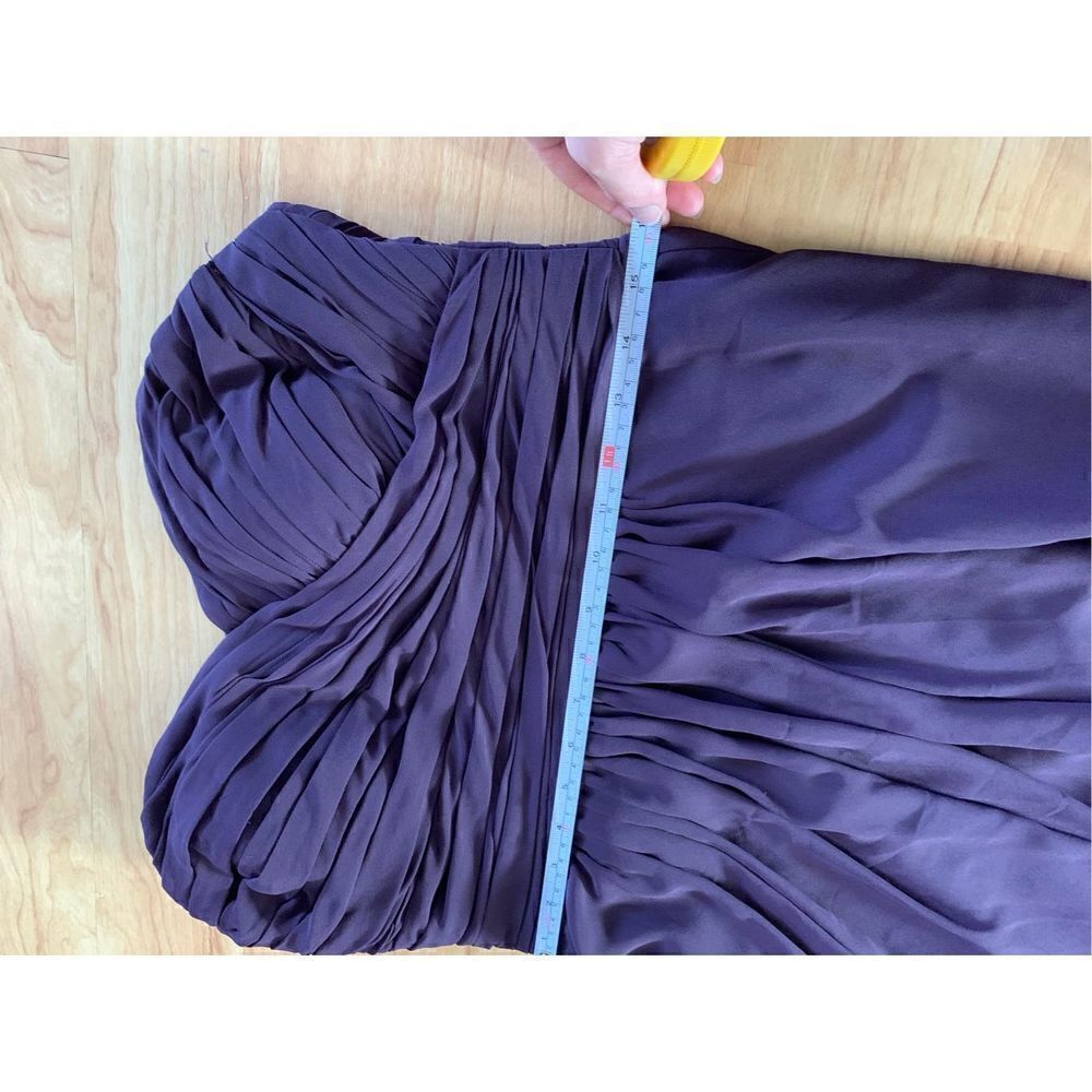 Bill Levkoff Purple strapless dress size 14 - Picture 8 of 10